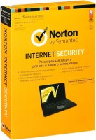 Антивирусы Norton Internet Security 2013 RU лицензия на 1 год на 3ПК