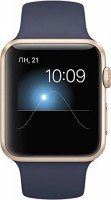 Умные часы Apple MLC72RU/A Watch Sport 42mm Gold мidnight blue sport