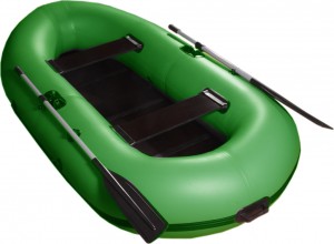 Гребная надувная лодка Аквамаран ЛБ 300 Зеленая