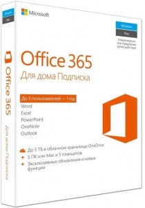 Операционная система Microsoft Office 365 Home 32/64 Russian (6GQ-00738)