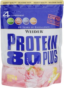 Протеин Weider 30125 Protein 80 Plus клубника 500 гр