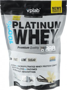 Протеин Vplab VP53943 100% Platinum Whey ваниль 750 г