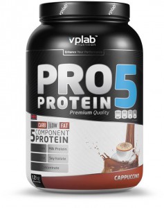 Протеин Vplab VP191078-2 Pro5 Protein капучино 1200 г