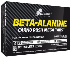 Аминокислотный комплекс Olimp Sport Nutrition O40719 Beta Alanin Carno Rush Mega Tabs 80 капсул