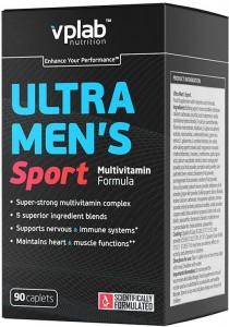 Витаминно-минеральный комплекс Vplab VPT00590-02 Ultra Men's Sport без вкуса 90 капсул