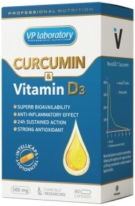 Витаминно-минеральный комплекс Vplab VP54810 Curcumine & Vitamine D3 60 капсул