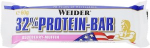 Батончик Weider 30837 32% Protein bar черника маффин 60 гр