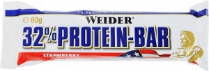Батончик Weider 30827 32% Protein bar клубника 60 гр