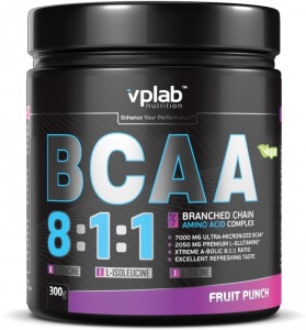 BCAA Vplab VP54698 BCAA 8:1:1 фруктовый пунш 300 г