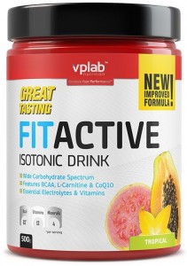 Изотоник Vplab VP55664 FitActive Isotonic Drink тропический фрукт 500 г