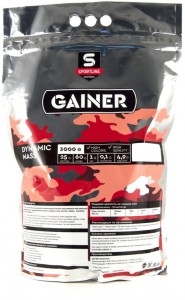 Гейнер SportLine Nutrition Dynamic Mass карамель 3 кг