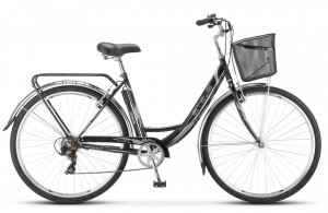 Велосипед с корзиной Stels Navigator 395 28 Z010 20 (2018) Black