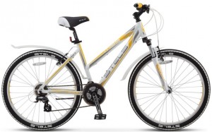 Велосипед Stels Miss 6300 V 19.5 (2016) White grey yellow