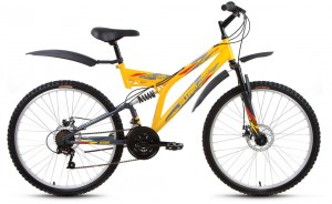 Велосипед Altair MTB FS D 26 16 (2017) Yellow grey