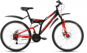 Велосипед Altair MTB FS D 26 18 (2017) Red black