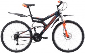 Велосипед Challenger Genesis Lux FS 26D 20 (2018) Black orange blue