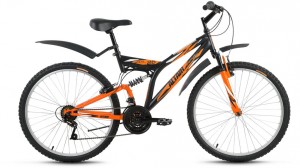 Велосипед Altair MTB FS 26 18 (2017) Black orange