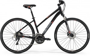 Велосипед Merida Crossway 300 Lady 19.69 (2017) Matt black grey signal red