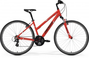 Велосипед Merida Crossway 10-V Lady 18.11 (2017) Matt red black white