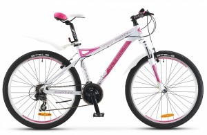 Велосипед Stels Miss 8100 V 17 (2016) White pink