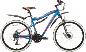 Велосипед Stark Voxter FS D 20 (2018) Light blue orange black