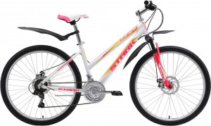 Велосипед Stark Luna 26.1 D 18 (2018) White pink yellow