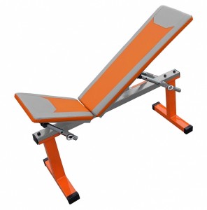 Универсальная скамья Формула здоровья Дельта-01 Оранжевая серебристая