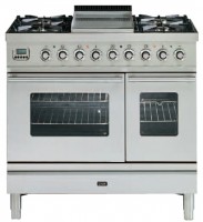 Газовая плита Ilve PDW-90F-VG Stainless-Steel