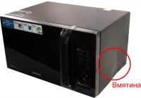 Микроволновая печь Samsung MC28H5135CK дефект - вмятина на правой стенке