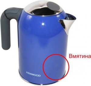 Электрический чайник Kenwood SJM020BL Blue  нарушена упаковка, дефект - вмятина на корпусе