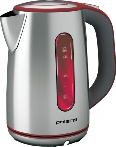 Электрический чайник Polaris PWK 1720CAL Silver red