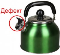 Чайник Pomi dOro R3009 Green дефект