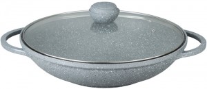 Сковородка вок Bekker BK-3819 Marble Silver