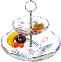 Декоративная тарелка Walther-Glas Nadine green purple 17158