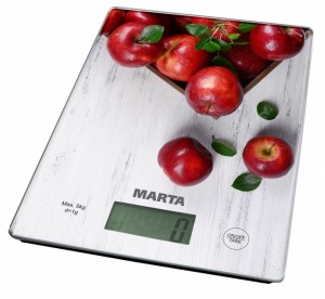 Электронные кухонные весы Marta MT-1634 Яблоневый сад