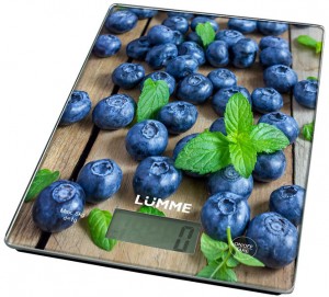 Электронные кухонные весы Lumme LU-1340 Blueberry scattering