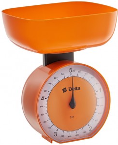 Механические кухонные весы Delta КСА-104 Orange