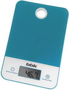 Электронные кухонные весы BBK KS109G Turquoise