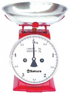 Механические кухонные весы Sakura SA-6002 Red