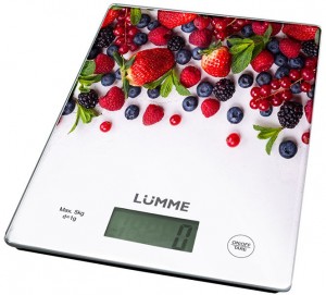 Электронные кухонные весы Lumme LU-1340 Wild berry