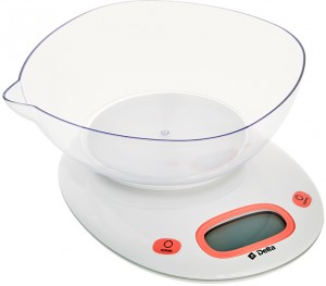 Электронные кухонные весы Delta KCE-34 White orange