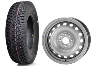 Колесо в сборе Кама 515 205/75 R15 97Q + диск Trebl 64G48L