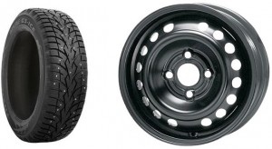 Колесо в сборе Toyo Observe G3-Ice 175/70 R14 84T + диск Trebl 7280 Black