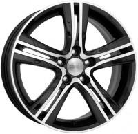 Литой диск КиК Борелли-оригинал 6x15/5x112 D57.1 ET47 Алмаз черный
