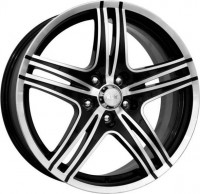 Литой диск КиК Омаха 5.5x14/4x100 D54.1 ЕТ39 Алмаз черный