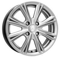 Литой диск КиК Аттика-оригинал 6x15/4x98 D58.5 ET38 блэк платинум