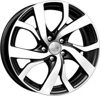Литой диск КиК Палермо-оригинал 6x15/5x112 D57.1 ET47 алмаз черный