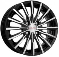 Литой диск КиК Акцент 5.5x14/4x100 D56.6 ET39 Алмаз черный
