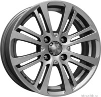 Литой диск КиК Беринг 6.5x15/4x108 D65.1 ET18 Блэк платинум