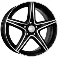 Литой диск КиК 7.5x17/5x112 D66.6 ЕТ47 Алмаз черный